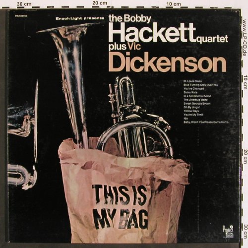Hackett,Bobby - Quartett: plus Vic Dickenson, Foc, Project 3 (PR 5034 SD), US, 1969 Typ: LP Best.-Nr.: V4709 Preis: 9,00 Euro
