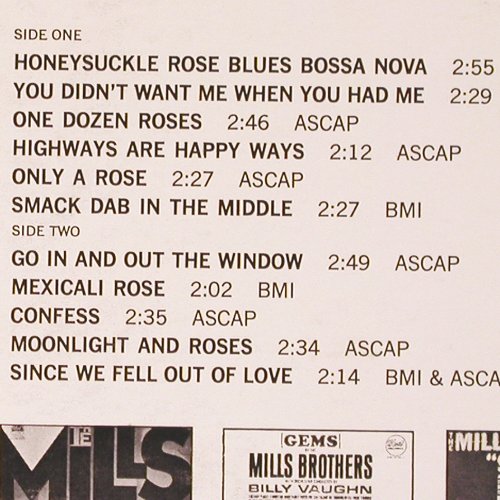 Mills Brothers: With Sy Oliver and his Orch., Dot (DLP 25766), US, m-/vg- Typ: LP Best.-Nr.: V4710 Preis: 7,50 Euro