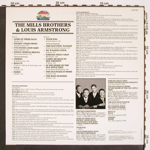 Mills Brothers & Louis Armstrong: Same, Giants Of Jazz (LPJT 49), I, 1986 Typ: LP Best.-Nr.: V4711 Preis: 9,00 Euro