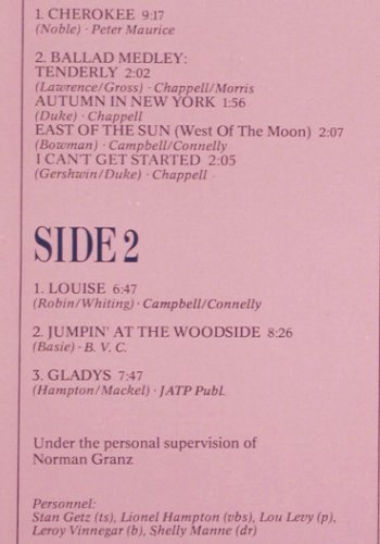 Hampton,Lionel & Stan Getz: Hamp and Getz (1955), Verve (2332 091), D, Ri Typ: LP Best.-Nr.: V4722 Preis: 12,50 Euro