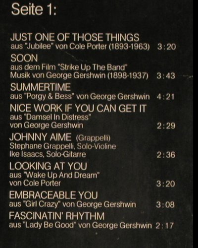 Menuhin,Yehudi & Stephane Grappelli: Fascinatin'Rhythm, m /vg+, HörZu / EMI (C 061-02 690), D, 1975 Typ: LPQ Best.-Nr.: V4766 Preis: 9,00 Euro