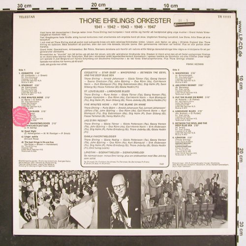 Ehrling,Thore - Orkester: Inspelingar fran 1941..1947, Telestar (TR 11111), S, 1972 Typ: LP Best.-Nr.: V4786 Preis: 9,00 Euro
