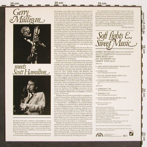 Mulligan,Gerry meets Scott Hamilton: Soft Lights & Sweet Music, Concord (CJ-300), D, 1986 Typ: LP Best.-Nr.: V4787 Preis: 9,00 Euro