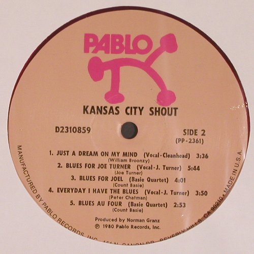 Basie,Count: Kansas City Shout, red vinyl, Pablo (D2310859), US, 1980 Typ: LP Best.-Nr.: V4790 Preis: 17,50 Euro