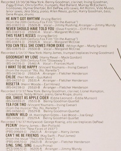 Goodman,Benny: The CompleteVol.IV, 1936-1937, Foc, Bluebird RCA (AXM2-5537), US, 1975 Typ: 2LP Best.-Nr.: V4812 Preis: 12,50 Euro