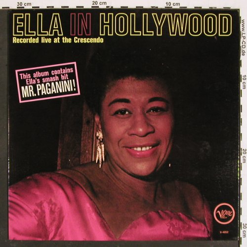 Fitzgerald,Ella: Ella In Hollywood, Live Crescendo, Verve (V-4052), US, woc, 1961 Typ: LP Best.-Nr.: V4850 Preis: 20,00 Euro