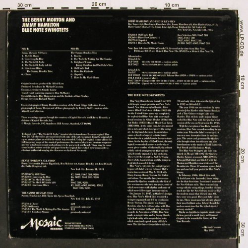Morton,Benny & Jimmy Hamilton: Blue Note Swingtets, Foc (1945), Mosaic, LimEd.7500items (MR1-115), US, 1986 Typ: LP Best.-Nr.: V5154 Preis: 20,00 Euro