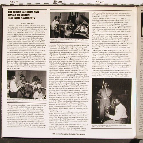Morton,Benny & Jimmy Hamilton: Blue Note Swingtets, Foc (1945), Mosaic, LimEd.7500items (MR1-115), US, 1986 Typ: LP Best.-Nr.: V5154 Preis: 20,00 Euro