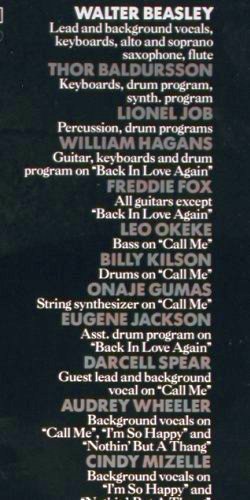 Beasley,Walter: Same, Polydor (833 866), D, 1987 Typ: LP Best.-Nr.: V6097 Preis: 6,00 Euro.