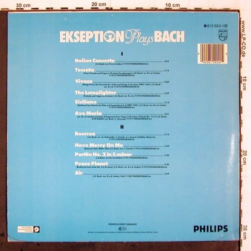 Ekseption: plays Bach, Philips(812 924-1), D,  - LP - V6754 - 6,00 Euro