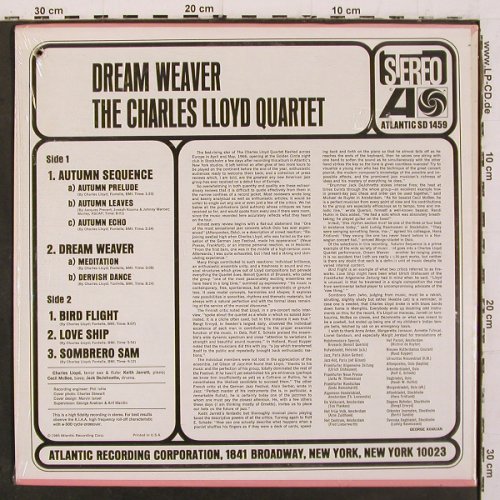 Lloyd Quartet,Charles: Dream Weaver (1966), Atlantic (SD 1459), US, Ri, co, 1975 Typ: LP Best.-Nr.: V6899 Preis: 25,00 Euro.