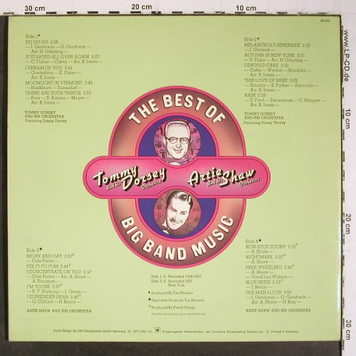 Dorsey,Tommy Orch. &sol; Artie Shaw O.: The Best Of Big Band Music,Foc, CBS (68 273), NL, wol, 1973 Typ: 2LP Best.-Nr.: V6930 Preis: 6,00 Euro.