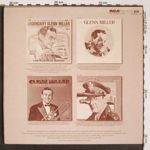 Miller,Glenn: The Unforgettable, Mono, Foc, RCA Victor(TVL 1), UK, 1977 - LP - V7200 - 7,50 Euro