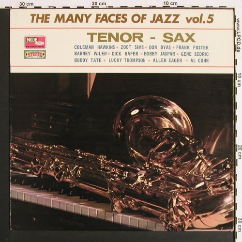 V.A.The Many Faces Of Jazz Vol.5: Tenor-Sax, 12 Tr., Mode Serie/Vogue(CMDINT 9517), F, 1968 - LP - V7262 - 9,00 Euro