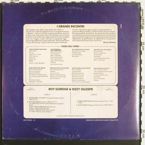 Eldridge,Roy & Dizzy Gillespie: Jazz Special (1954) Booklet-Foc, Jazz Special (328393), I, 1970 Typ: LP Best.-Nr.: V7371 Preis: 9,00 Euro.