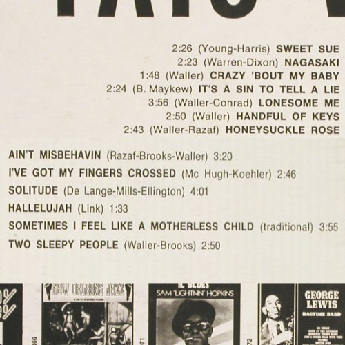 Waller,Fats: The Best Of, m &sol; woc, Joker (SM 3110), I, 1971 Typ: LP Best.-Nr.: Y813 Preis: 5,00 Euro.