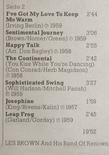 Les Brown & Band Of Renown: Masters Of Swing Vol.5 (1956-59), Capitol(C 054-81 712), D,  - LP - Y999 - 6,00 Euro