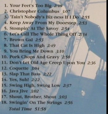 Ink Spots: Swing High,Swing Low, Nostalgia Naxos (8.120534), EC, 2001 Typ: CD Best.-Nr.: 84455 Preis: 6,00 Euro.