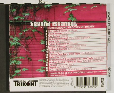 V.A.Beyond Istanbul: Underground Grooves Of Turkey,Digi, Trikont(US-0355), EU, 2006 - CD - 84480 - 7,50 Euro