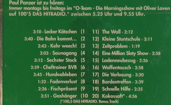 Panzer,Paul: Best of, Die Superhits der 90ger, 100,5 Hitradio Eupen, EU,FS-Neu, 2001 Typ: CD Best.-Nr.: 84496 Preis: 7,50 Euro.