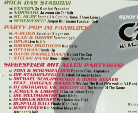 V.A.Forever Goal !: Wir machen d.Fussball Hits2006, Klubbstyle(535.6102.2), D, 2006 - CD - 84527 - 6,00 Euro