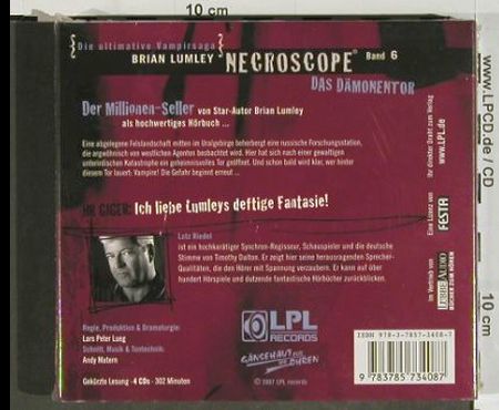 Necroscope Band 6-Brian Lumley: Das Dämonentor, Digi,FS-New, sealed, LPL Records-Lutz Riedel(), D, 302min, 2007 - 4CD - 84479 - 10,00 Euro