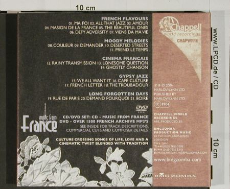 V.A.Library Chappel - France: AudioCD+DVD with >1500mp3, Digi, Chappell World Rec.(CHAPWR 16), A, 2006 - CD/DVD - 84485 - 10,00 Euro