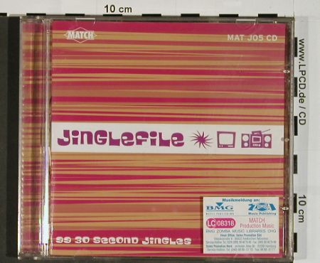 V.A.Library Match: Jinglefile, 99 30 Second Jingles, Match Production Music(MAT J05), EU,  - CD - 84486 - 5,00 Euro