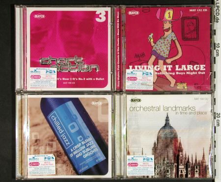 V.A.Library Match: 10 CDs from Sound Library(2xDigi), MAT, EU Typ: 10CD Best.-Nr.: Z135 Preis: 15,00 Euro.
