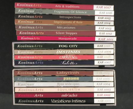 V.A.Library Kosinus Arts: 17 CDs in 2 Schubern,+ 7, 2004-2008, Kosinus Arts (KAR 1001-1017), F, Digi, 2004 Typ: 17CD Best.-Nr.: Z140 Preis: 25,00 Euro.