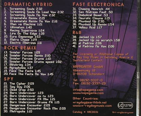 V.A.Library X-Ray Dog Vol.29-33: 5 CDs from Library (incl.1x2CD), X-Ray Dog (XRcd029-XRcd33), , 2007 Typ: 5CD Best.-Nr.: Z144 Preis: 25,00 Euro.