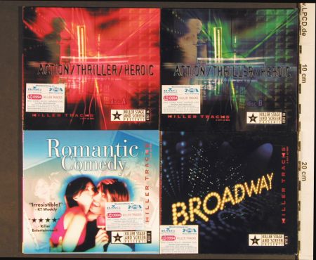 V.A.Library Killer Tracks: 4 CDs f.Library,Killer,Stage&Screen, BMG (KTST1A-KTST3), US, Digi, 2004 Typ: 4CD Best.-Nr.: Z146 Preis: 5,00 Euro.