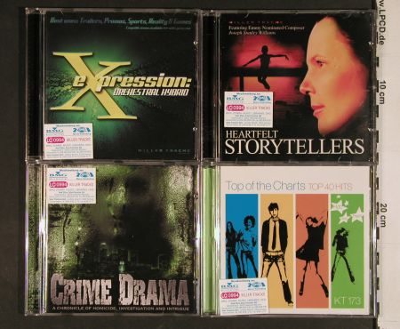 V.A.Library Killer Tracks: 7+1 CDs from Library, BMG (KT184-KT190+173), EU, Digi, 2006 Typ: 8CD Best.-Nr.: Z149 Preis: 5,00 Euro.