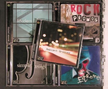 V.A.Library West One Music: 055-069, 15CDs  from Sound Library, WOM (WOM55-WOM69), , 2005 Typ: 15CD Best.-Nr.: Z151 Preis: 22,50 Euro.