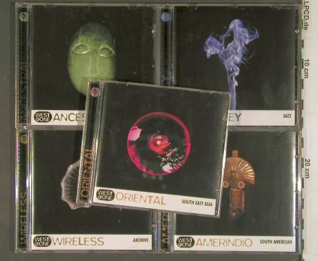 V.A.Library West One Music: 001-024 Mix  10CDs fr.Sound Library, WOM (WOM ***), , 2003 Typ: 10CD Best.-Nr.: Z153 Preis: 15,00 Euro.