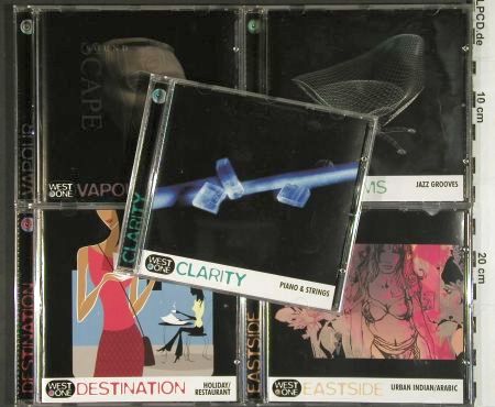 V.A.Library West One Music: 001-024 Mix  10CDs fr.Sound Library, WOM (WOM ***), , 2003 Typ: 10CD Best.-Nr.: Z153 Preis: 15,00 Euro.