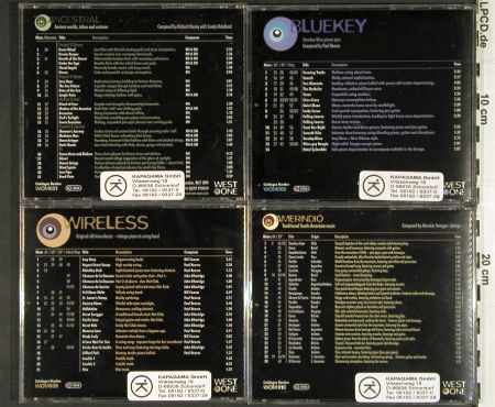 V.A.Library West One Music: 001-024 Mix  10CDs fr.Sound Library, WOM (WOM ***), , 2003 Typ: 10CD Best.-Nr.: Z153 Preis: 15,00 Euro.