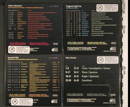 V.A.Library West One Music: 070-078  9CDs fr.Sound Library, WOM (2005-2006) (WOM 070-078),  Typ: 9CD Best.-Nr.: Z155 Preis: 15,00 Euro.