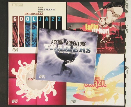 V.A.Library West One Music: 080-089  10CDs fr.Sound Library, WOM (2005-2006) (WOM 080-089),  Typ: 10CD Best.-Nr.: Z156 Preis: 15,00 Euro.