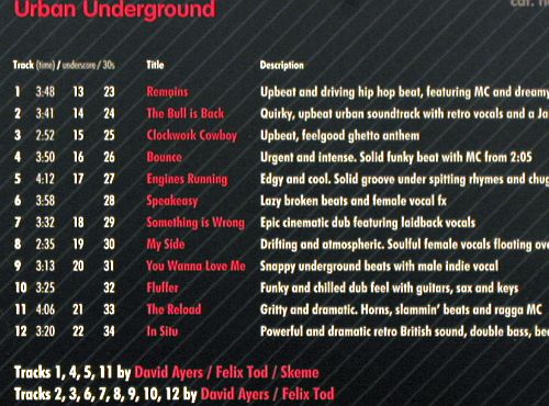 V.A.Library West One Music: 101-106 ,6CDs fr.Sound Library, WOM (2005-2006) (WOM101-106),  Typ: 6CD Best.-Nr.: Z158 Preis: 10,00 Euro.
