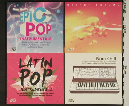V.A.Library West One Music: 108-119 ,12CDs fr.Sound Library, WOM (2006-2007) (WOM 108-119),  Typ: 12CD Best.-Nr.: Z159 Preis: 18,00 Euro.