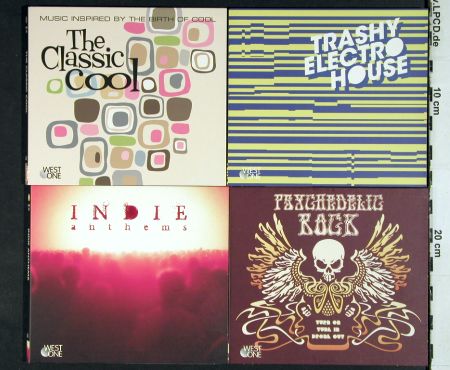 V.A.Library West One Music: 108-119 ,12CDs fr.Sound Library, WOM (2006-2007) (WOM 108-119),  Typ: 12CD Best.-Nr.: Z159 Preis: 18,00 Euro.