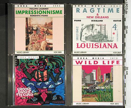 V.A.Library Koka Media: div.v.Nr2005 bis 2059,Music Library, KOKA (1988-1992) (KOK 20**), D,UK Notes Typ: 22CD Best.-Nr.: Z161 Preis: 30,00 Euro.