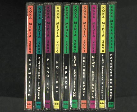 V.A.Library Koka Media: div.v.Nr2065 bis 2099,MusicLibrary, KOKA (1992-1995) (KOK 20**), D,UK Notes Typ: 20CD Best.-Nr.: Z162 Preis: 30,00 Euro.
