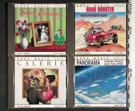 V.A.Library Koka Media: div.v.Nr2065 bis 2099,MusicLibrary, KOKA (1992-1995) (KOK 20**), D,UK Notes Typ: 20CD Best.-Nr.: Z162 Preis: 30,00 Euro.