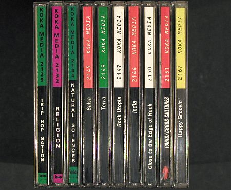 V.A.Library Koka Media: div.v.Nr2102 bis 2167,MusicLibrary, KOKA (1995-1999) (KOK 21**), D,UK Notes Typ: 22CD Best.-Nr.: Z163 Preis: 30,00 Euro.