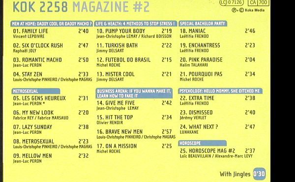 V.A.Library Koka Media: div.v.Nr2256 bis 2259,+2243, 2275, KOKA(KOK 2256-2259+2), EU, Digi, 1985 - 6CD - Z170 - 9,00 Euro