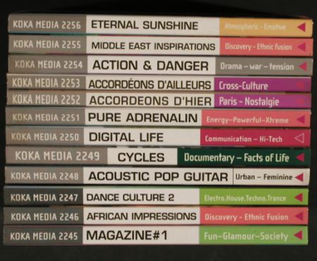 V.A.Library Koka Media: div.v.Nr2245 bis 2268, MusicLibrary, KOKA(KOK 2245 - 2268), EU, Digi, 1985 - 24CD - Z171 - 36,00 Euro
