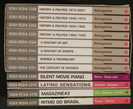 V.A.Library Koka Media: div.v.Nr2245 bis 2268, MusicLibrary, KOKA(KOK 2245 - 2268), EU, Digi, 1985 - 24CD - Z171 - 36,00 Euro