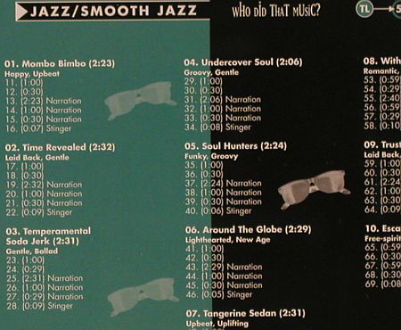 V.A.Library Who Did That Music: 20CDs div vNr.38.1-68.6 aus Library, Who Did...(2000-2007)(TL **.*), US,  - 20CD - Z172 - 30,00 Euro
